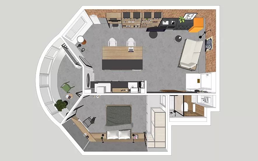 小戶(hù)型家庭裝修設(shè)計(jì)圖紙