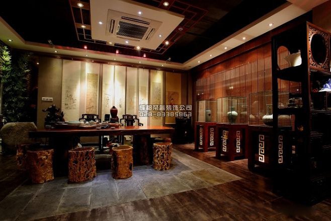 成都中式古玩店鋪裝修都有哪些設計細節?
