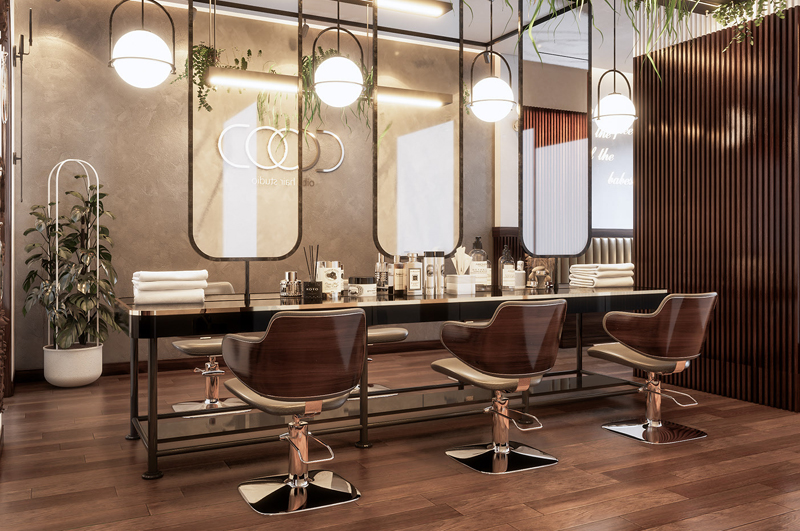 美發店面又長又窄，要怎么裝修設計？